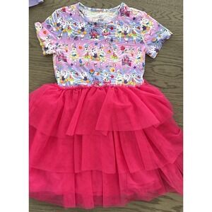 Posh Peanut x Lisa Frank Ballerina Bunnies Tulle dress 10-12y PERFECT FOR EASTER